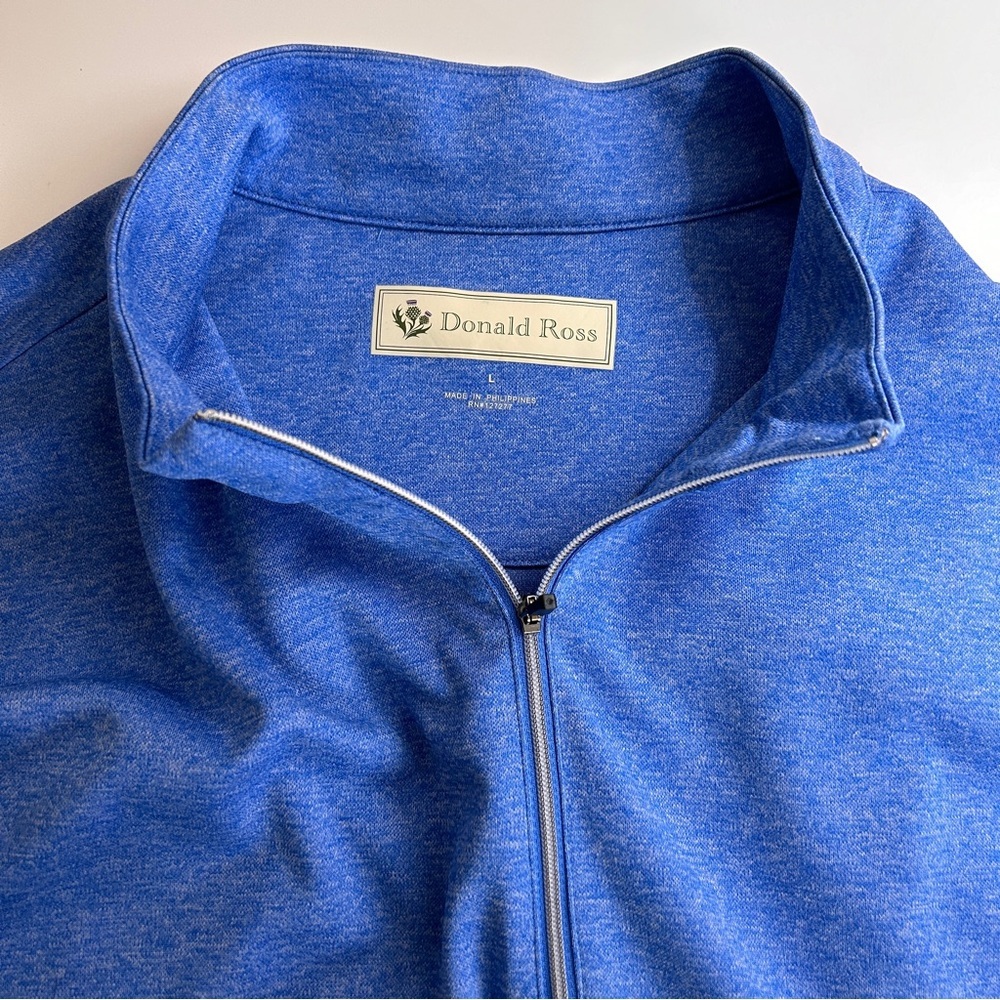 Donald Ross men’s half zip golf pull over jacket size Large - Picture 6 of 8